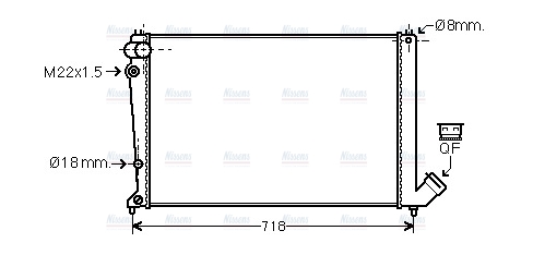 AVA Coolant Radiator CNA2107