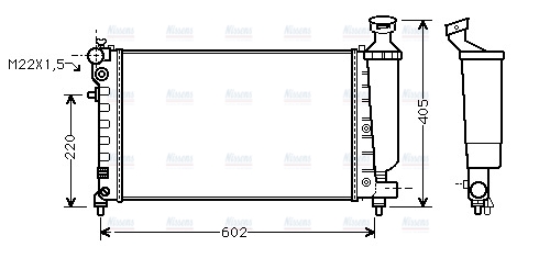 AVA Coolant Radiator CNA2119