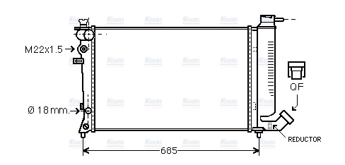 AVA Coolant Radiator CNA2136
