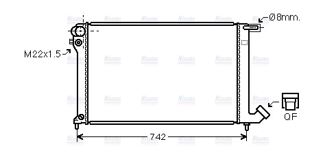 AVA Coolant Radiator CNA2137