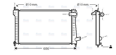 AVA Coolant Radiator CNA2171