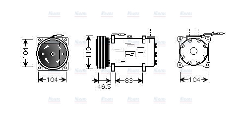 AVA Aircon Compressor CNAK160
