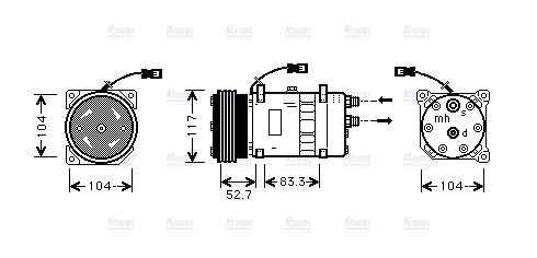 AVA Aircon Compressor CNAK222