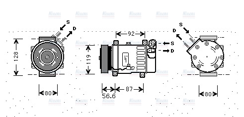 AVA Aircon Compressor CNAK238