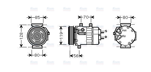 AVA Aircon Compressor CNAK253