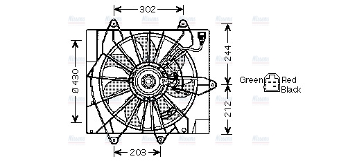AVA Radiator Fan CR7512