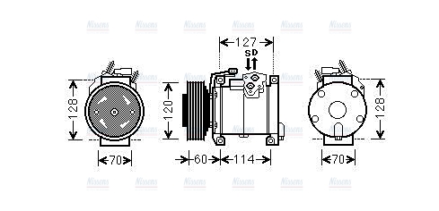 AVA Aircon Compressor CRAK112