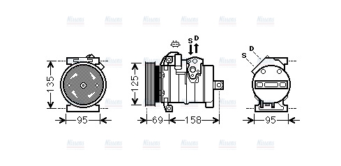 AVA Aircon Compressor CRAK130