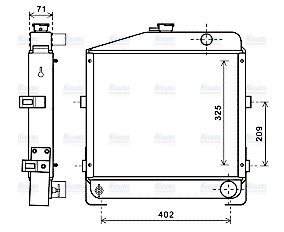 AVA Coolant Radiator CS2023