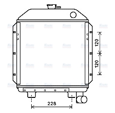 AVA Coolant Radiator CS2025
