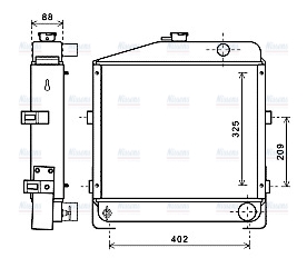 AVA Coolant Radiator CS2026