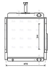 AVA Coolant Radiator CS2027