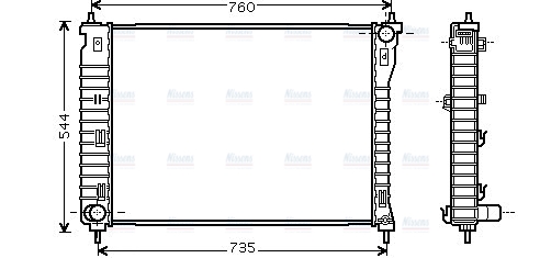 AVA Coolant Radiator CT2034