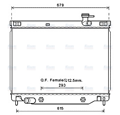 AVA Coolant Radiator CT2040