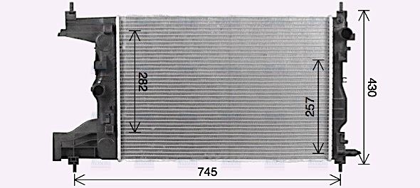 AVA Coolant Radiator CT2072