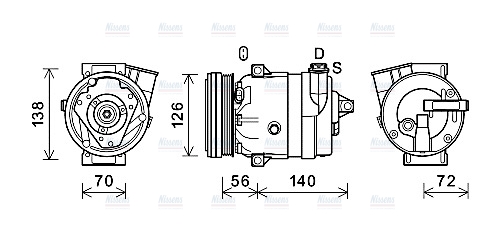 AVA Aircon Compressor CTK066