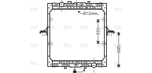 AVA Coolant Radiator DF2029