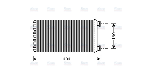 AVA Cabin Heater Core DF6036