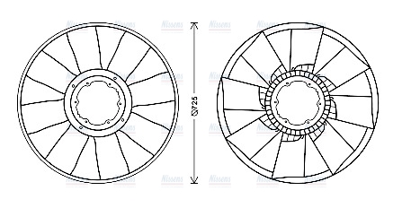 AVA Fan clutch DFB062