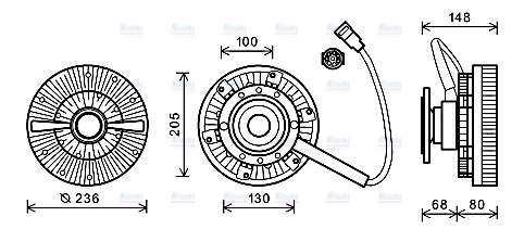 AVA Cooling Fan Clutch DFC047