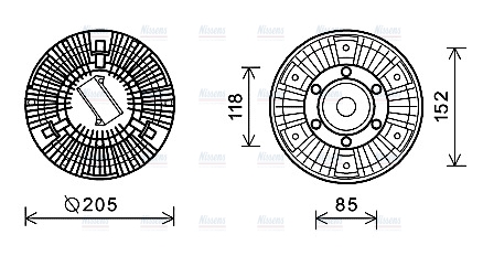 AVA Cooling Fan Clutch DFC066