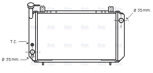 AVA Coolant Radiator DN2048