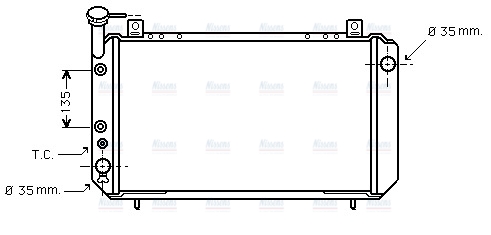 AVA Coolant Radiator DN2051