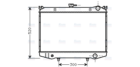 AVA Coolant Radiator DN2064
