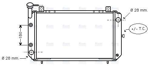 AVA Coolant Radiator DN2085
