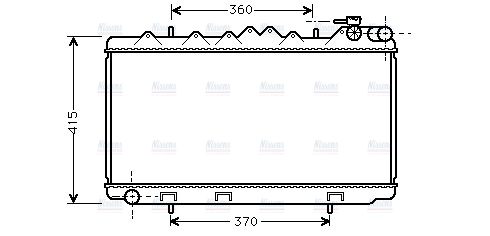 AVA Coolant Radiator DN2092