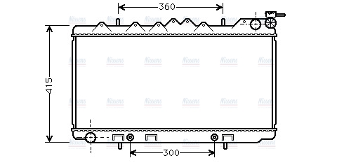 AVA Coolant Radiator DN2097
