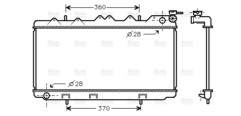 AVA Coolant Radiator DN2116