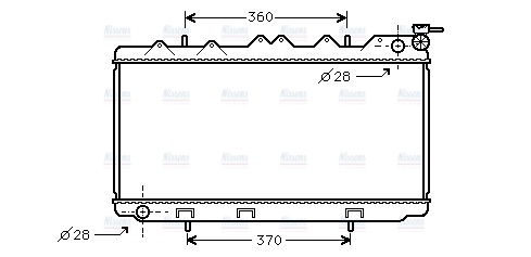 AVA Coolant Radiator DN2118