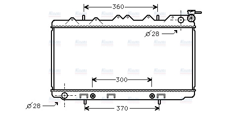 AVA Coolant Radiator DN2120