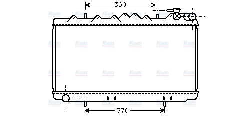 AVA Coolant Radiator DN2122