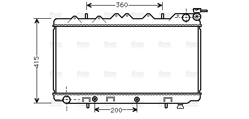 AVA Coolant Radiator DN2125