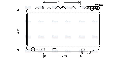 AVA Coolant Radiator DN2135