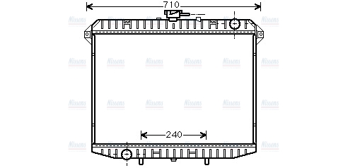 AVA Coolant Radiator DN2148