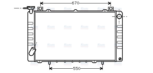 AVA Coolant Radiator DN2150