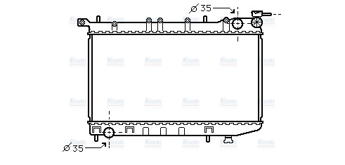 AVA Coolant Radiator DN2174