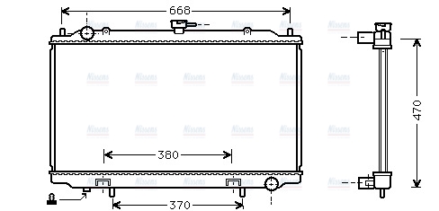 AVA Coolant Radiator DN2188