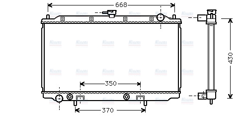 AVA Coolant Radiator DN2196