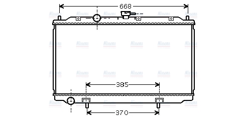 AVA Coolant Radiator DN2217