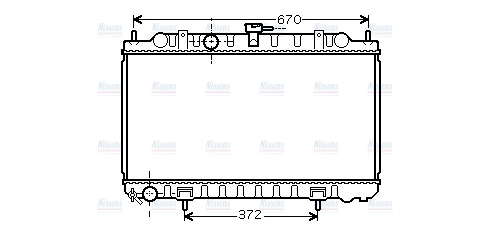 AVA Coolant Radiator DN2245