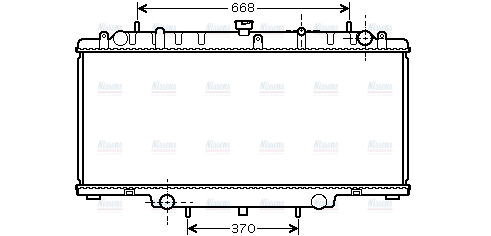 AVA Coolant Radiator DN2246
