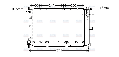 AVA Coolant Radiator DN2249