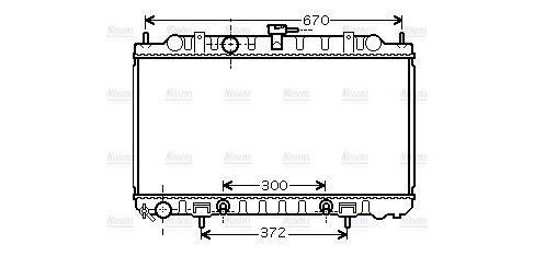 AVA Coolant Radiator DN2289
