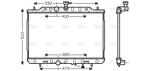 AVA Coolant Radiator DN2291