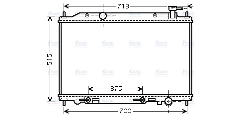 AVA Coolant Radiator DN2295