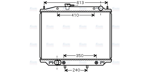 AVA Coolant Radiator DN2303